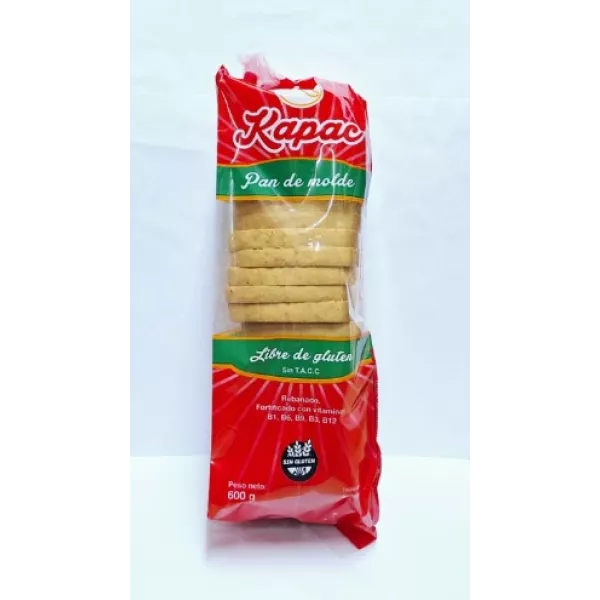 Pan De Molde Sin Tacc x600grs Kapac